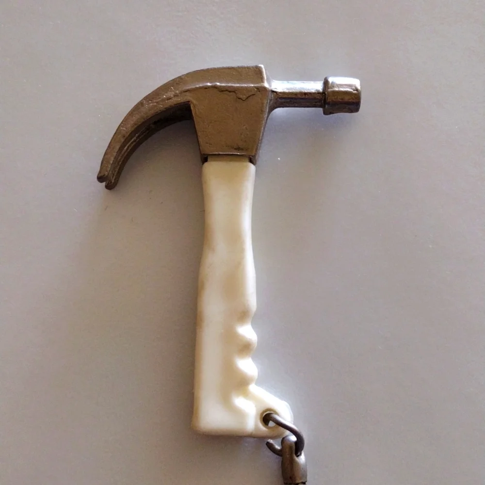 Mini Tool Model Claw Hammer Keychain Keyring Made In Hong Kong Novelty Bag Charm
